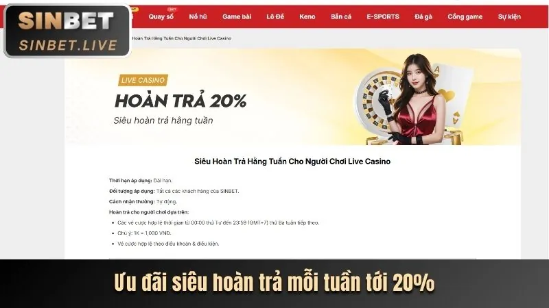 Hoàn trả hàng ngày và thưởng nạp lại